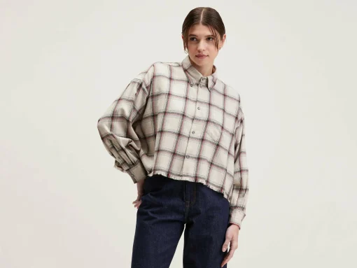 Kraft Cropped Hemd